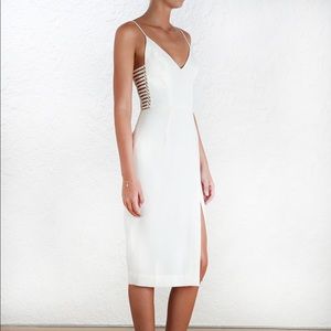 Zimmermann Crepe Harness Midi dress